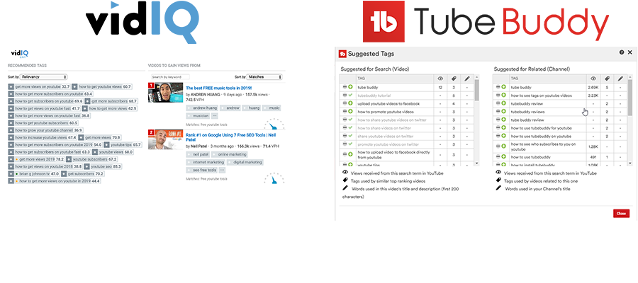 VidIQ vs TubeBuddy Tag Management