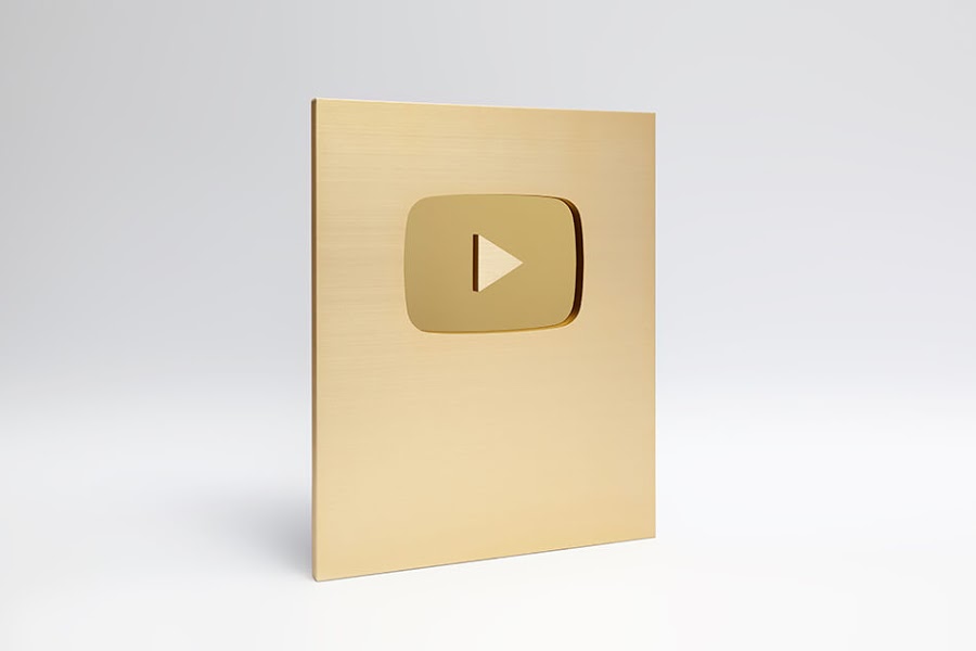 YouTube Gold Play Button