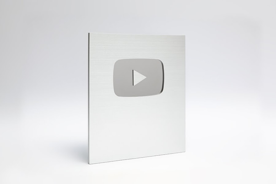 Gold Youtube Silver Play Button Png Images Amashusho - Gambaran